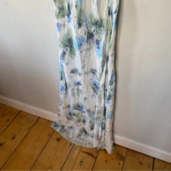 Bec & Bridge Corrine Watercolor Split Maxi Dress Women's 4 White Sleeveless NWOT - Picture 8 of 9
